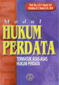 Image of MODUL HUKUM PERDATA: Termasuk Asas-Asas Hukum Perdata