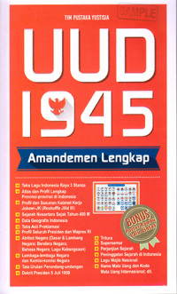 Image of UUD 1945 Amandemen Lengkap